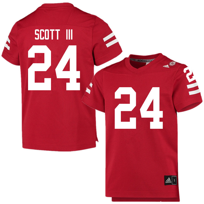 Men #24 Marvin Scott III Nebraska Cornhuskers College Football Jerseys Sale-Scarlet - Click Image to Close